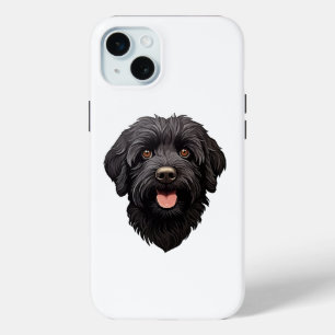 Labradoodle Black Dog Tough iPhone 15 Plus Case-Mate iPhone Hülle