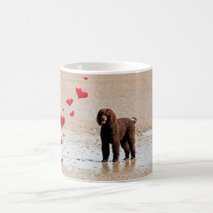Labradoodle Black mit Herz Coffee Tasse