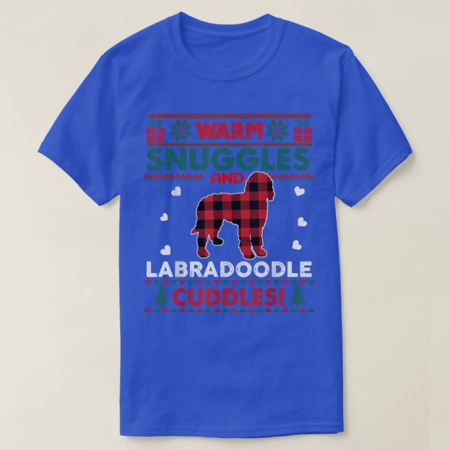 Labradoodle Dog Lover Pajama Niedlich Hund Ugly Ch T-Shirt (Design vorne)