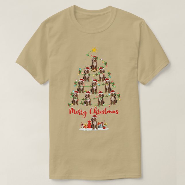 Labradoodle Dog Matching Santa Labradoodle Christm T-Shirt (Design vorne)