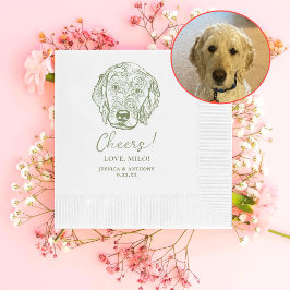 Labradoodle Dog Personalisiert Cheers Napkins Serviette