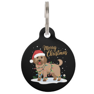 Labradoodle Frohe Weihnachten Weihnachten Weihnach Haustiermarke