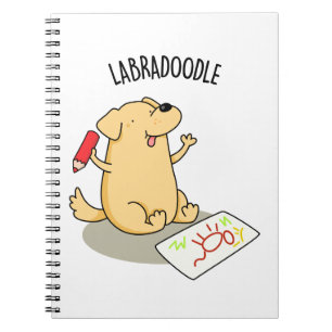 Labradoodle Funny Labrador Dog Pub Notizblock