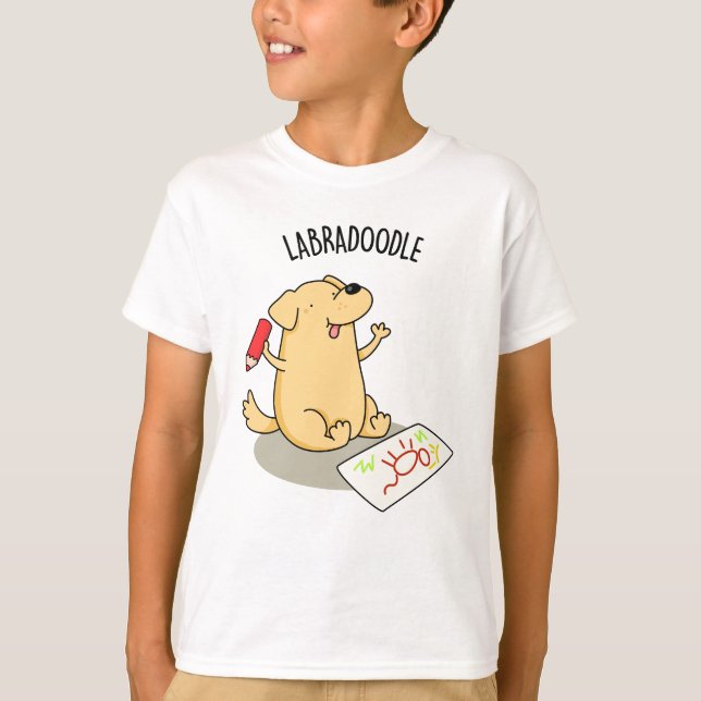 Labradoodle Funny Labrador Dog Pub T-Shirt (Vorderseite)