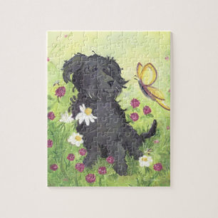 Labradoodle Gekritzel-Hund/Puzzlespiel Puzzle