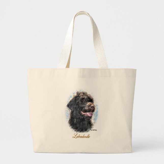 Labradoodle-Geschenke Jumbo Stoffbeutel (Vorne)