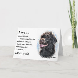 Labradoodle-Geschenke Karte