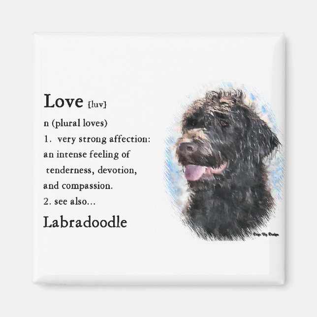 Labradoodle-Geschenke Magnet (Vorne)