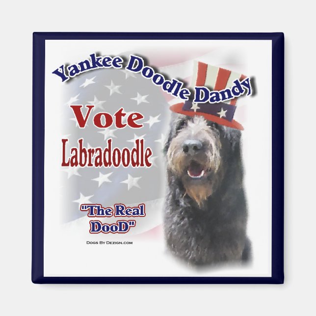 Labradoodle-Geschenke Magnet (Vorne)