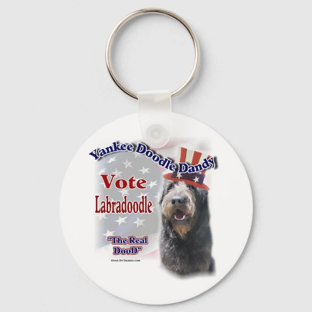 Labradoodle-Geschenke Schlüsselanhänger (Vorderseite)