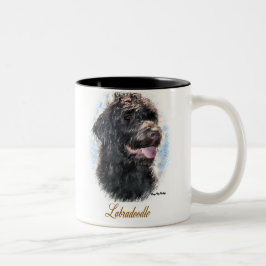 Labradoodle-Geschenke Zweifarbige Tasse