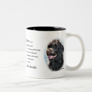 Labradoodle-Geschenke Zweifarbige Tasse