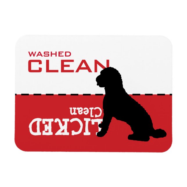 Labradoodle Goldendoodle Geschirrspüler Magnet-Zei Magnet (Horizontal)