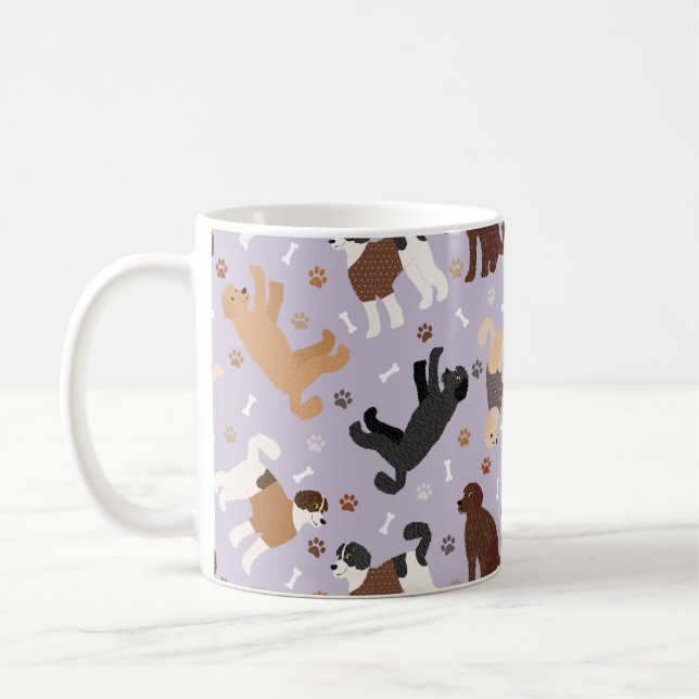 Labradoodle/Goldendoodle Knochen und Paare Kaffeetasse (Links)
