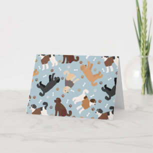 Labradoodle/Goldendoodle Knochen und Paare Karte