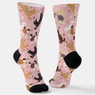 Labradoodle/Goldendoodle Knochen und Paare Socken
