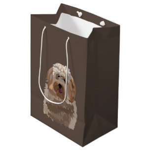 Labradoodle Goldendoodle Pudel Hund Haustier Mittlere Geschenktüte