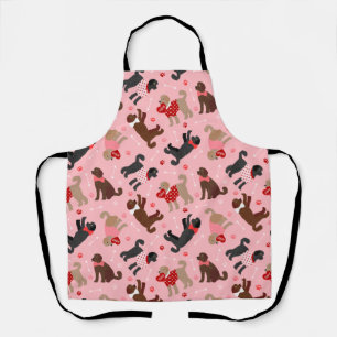 Labradoodle / Goldendoodle Valentinmuster Schürze