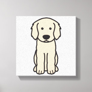 Labradoodle Hund Cartoon Leinwanddruck