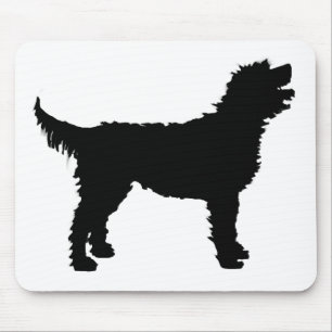Labradoodle Hund (im Schwarzen) Mousepad