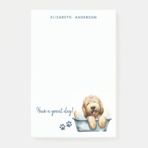 Labradoodle Hund Personalisiert Post-it Klebezettel