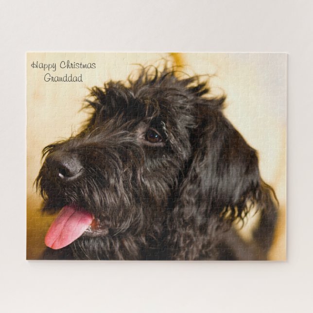 Labradoodle Hund. Puzzle (Horizontal)