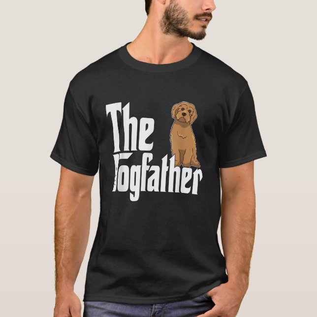 Labradoodle Hund Vater Dogvater Hunde Daddy Vater  T-Shirt (Vorderseite)