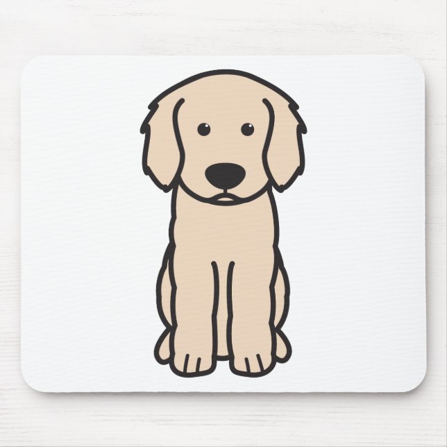 Labradoodle HundeCartoon Mousepad (Vorne)