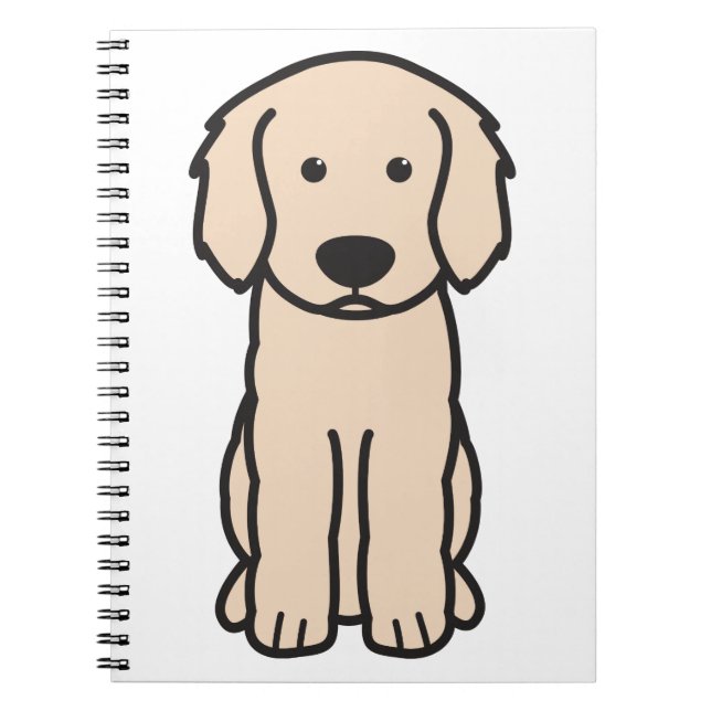 Labradoodle HundeCartoon Notizblock (Vorderseite)