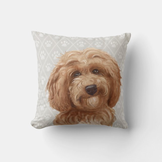 Labradoodle Hundekissen/Labradoodle Liebe Kissen (Vorderseite)