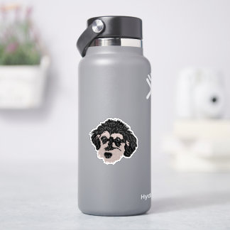 Labradoodle-Hundemutter-Tasse Aufkleber