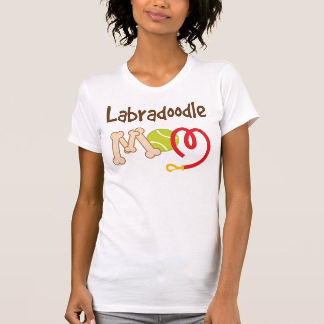 Labradoodle Hundezucht-Mama-Geschenk T-Shirt (Vorderseite)