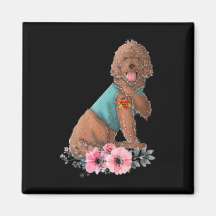 Labradoodle I Liebe Mama Tattoo Hundeshirt Funny M Magnet