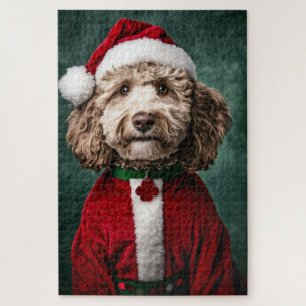 Labradoodle im Weihnachtsfest Puzzle