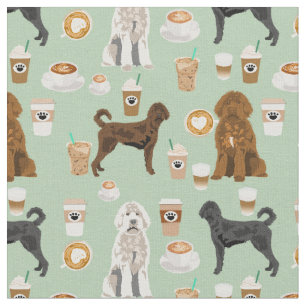 Labradoodle-Kaffeeliebhaber Stoff