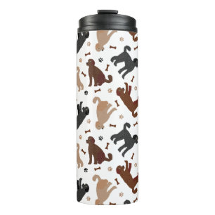 Labradoodle Knochen und Paws Thermal Tumbler Thermosbecher