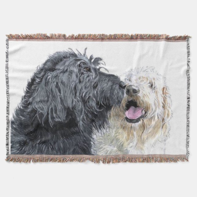 Labradoodle Liebe Decke (Vorderseite)
