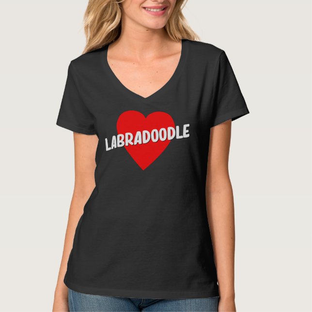 Labradoodle-Liebe T-Shirt (Vorderseite)