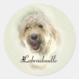 Labradoodle Liebhaber Geschenke Runder Aufkleber