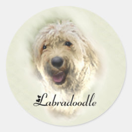 Labradoodle Liebhaber Geschenke Runder Aufkleber