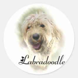 Labradoodle Liebhaber Geschenke Runder Aufkleber