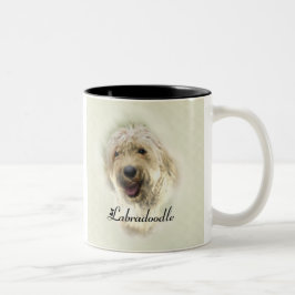Labradoodle Liebhaber Geschenke Zweifarbige Tasse