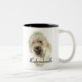 Labradoodle Liebhaber Geschenke Zweifarbige Tasse