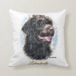 Labradoodle Liebhaber von Kunst Kissen