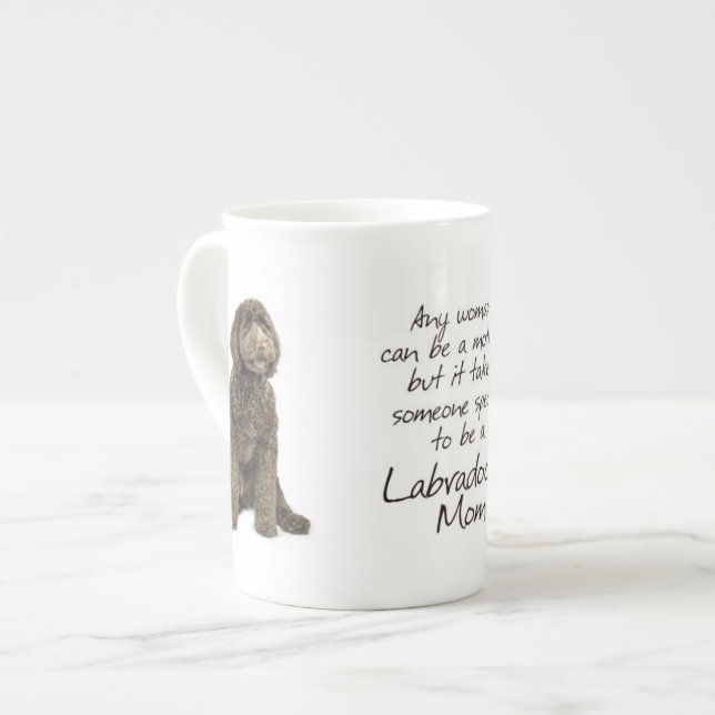 Labradoodle Mama-Tasse Prozellantasse (Vorderseite Links)