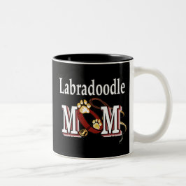 Labradoodle-Mama-Tasse Zweifarbige Tasse