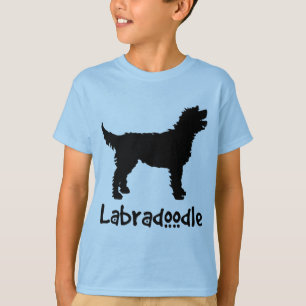 Labradoodle mit coolem Text (im Schwarzen) T-Shirt