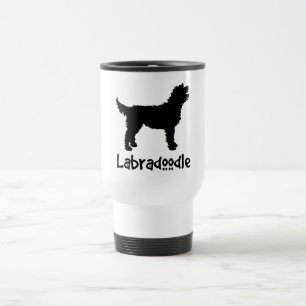 Labradoodle mit coolem Text Reisebecher