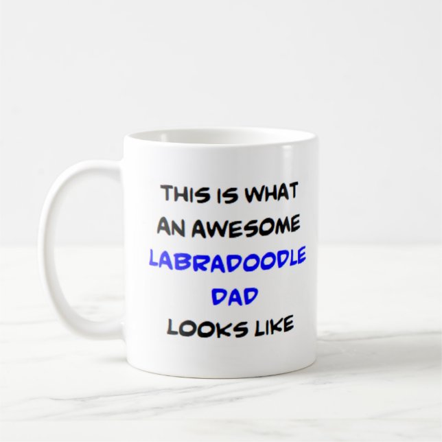 Labradoodle Papa, phantastisch Kaffeetasse (Links)