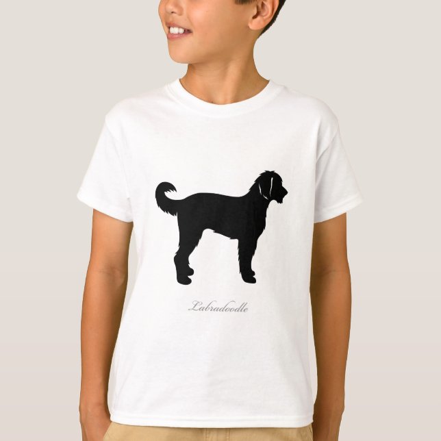 Labradoodle-Silhouette T-Shirt (Vorderseite)